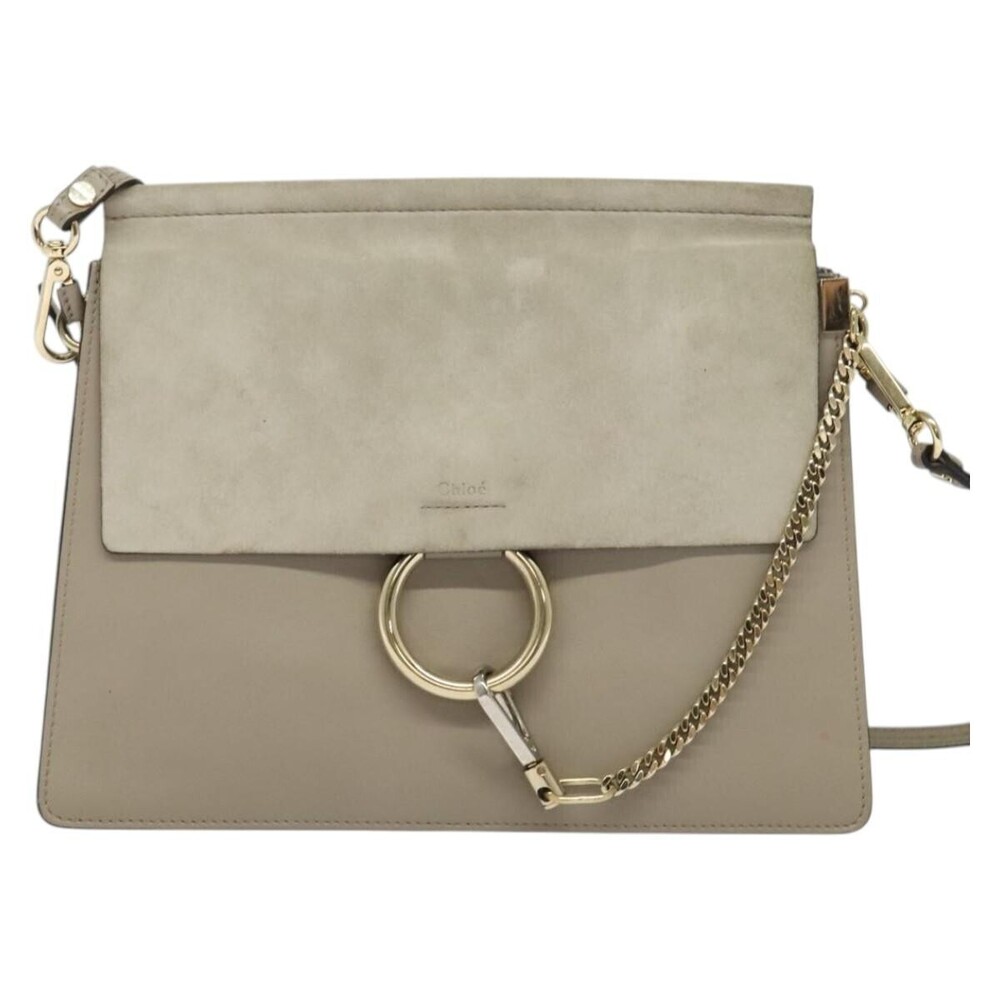 Chloe Faye Leather and Suede Medium